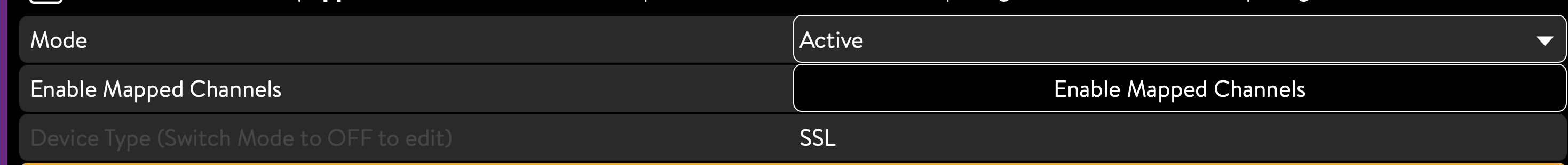 Enable Mapped Channels